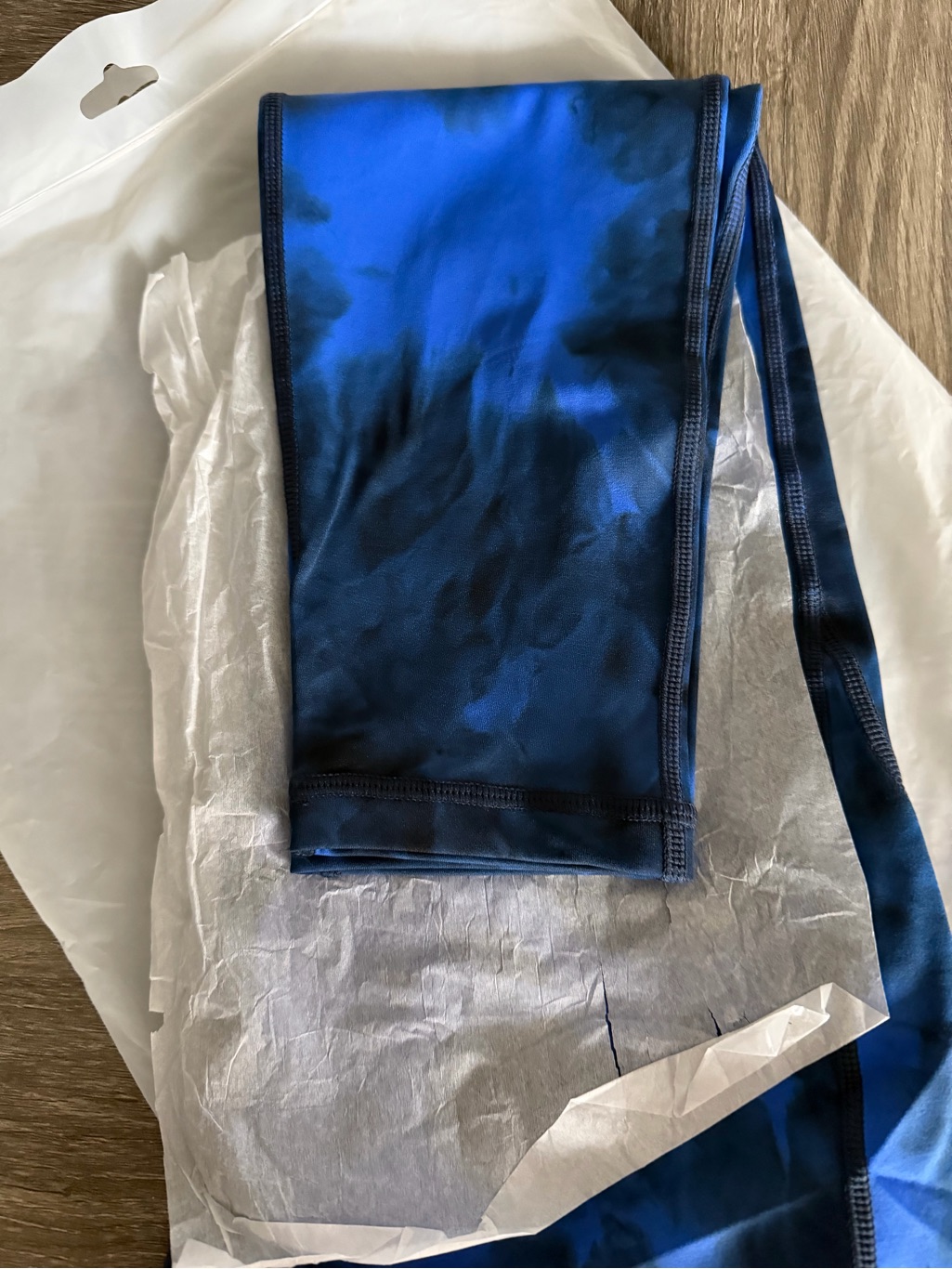 Nwt Senita Blue Tie-Dye Active Leggings — image 7 of 7